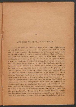 II. Antecedentes de "La Divina Comedia"
