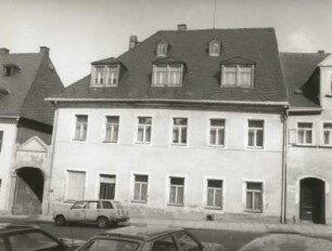 Annaberg-Buchholz, August-Bebel-Straße (Wolkensteiner Straße) 35. Wohnhaus. Straßenansicht