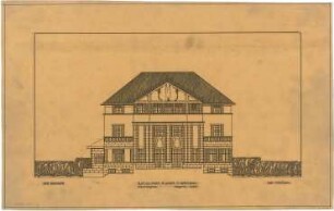Billing, Hermann; Gernsbach, Scheffelstr. 1; Villa Weber - Vorderfassade (Ansicht)