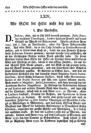 LXIV. Wo GOtt der HEr nicht bey uns hält.