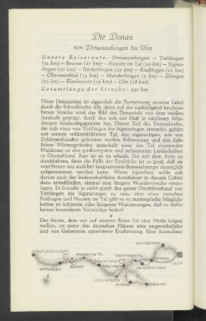 Die Donau von Donaueschingen bis Ulm
