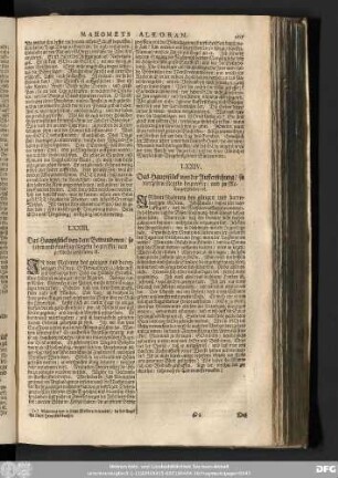 LXXIII. Das Hauptstück von dem Bewundenen/ so sieben und funfftzig Regeln begreiffet/ und zu Mecha geschrieben ist.
