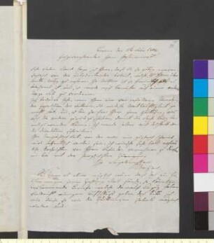 Brief von Meyer, Nikolaus an Goethe, Johann Wolfgang von