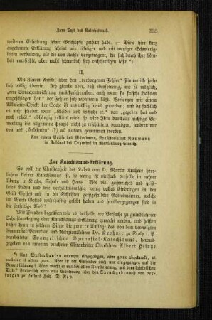 Zur Katechismus-Erklärung