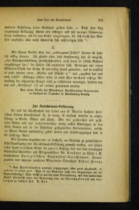 Zur Katechismus-Erklärung