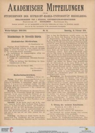 Nr. 16 (16. Februar 1901)