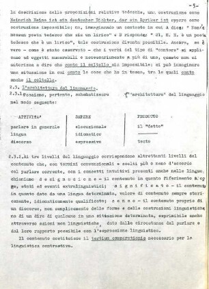 9, 2.3. L'architettura del linguaggio