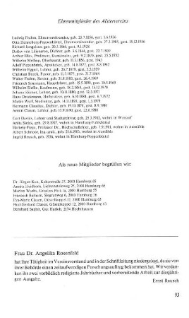 Ehrenmitglieder des Alstervereins