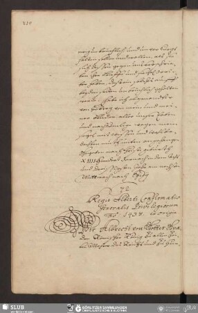 72. Regis Alberti Confirmatio Generalis Privilegiorum ao. 1438.