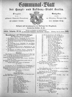 1869,44: No. 44, 31. Oktober 1869
