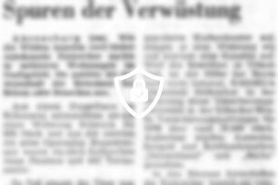 Einbrecher hinterließen Spuren der Verwüstung
