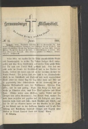 N° 11. Juni. 1901