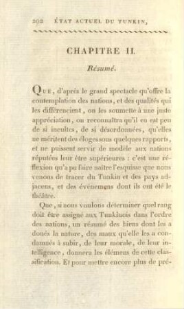 Chapitre II. Résumé