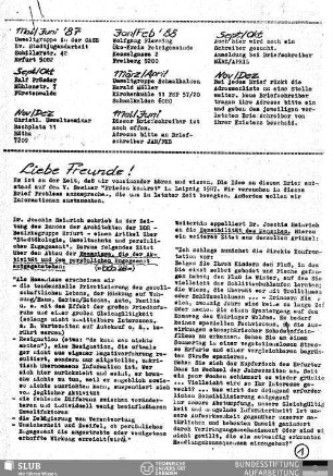 [19]87,Mai/Juni: Umweltbrief
