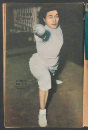 Liliana Rositto, campeona argentina de florete - [Fotografía] : Estrellas del deporte