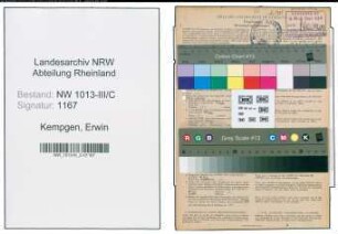 Entnazifizierung Erwin Kempgen , geb. 20.03.1901 (Kaufmann)
