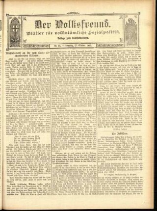 Ausgabe vom Sonntag, den 17. Oktober 1909.