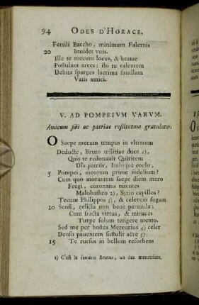 V. Ad Pompeium Varum = V. A Pompejus Varus