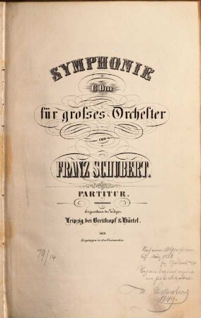 Symphonie C-Dur für grosses Orchester