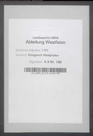 Aktiv- und Passivkapitalien des aufgehobenen Marienstifts, Minden
