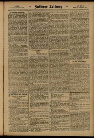 Zweite Ausgabe vom Samstag, den 13. Dezember 1913.