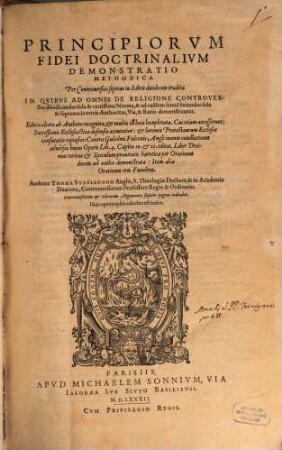 Principiorum fidei doctrinalium demonstratio methodica