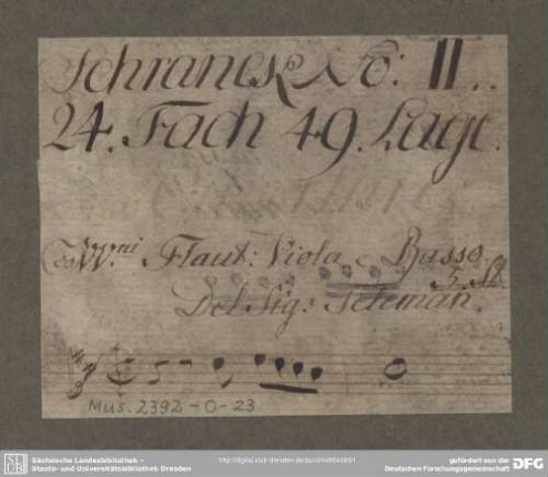 Suites - Mus.2392-O-23 : strings, ob, b - e; TWV 55: e 10