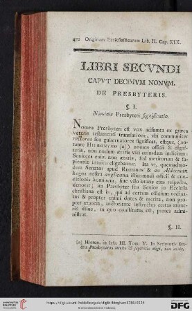Capvt decimvm nonvm