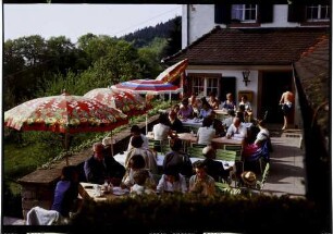 Bürgeln: Schloss Bürgeln, Kaffeeterrasse