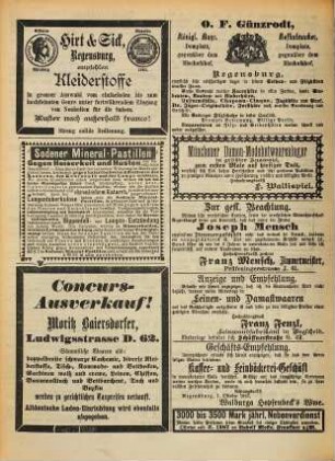 Regensburger Anzeiger : General-Anzeiger und Handelszeitung, 1887, 10 - 12 = Nr. 270 (1. Oktober) - Nr. 360 (31. Dezember)