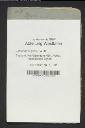 Bericht und Gutachten in Sachen des minderjährigen Friedrich August von Dalwigk wegen Belehnung mit dem Zehnten zu Hallenberg und Medelon