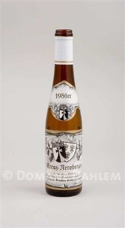 Weinflasche - 1986er Kreuz-Neroberger Kreuzberger Riesling