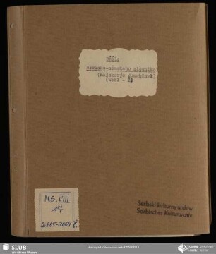 7: Hornjoserbsko-němski słownik - Wobl do Ž