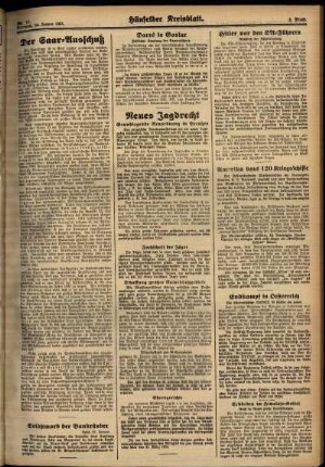 Zweite Ausgabe vom Mittwoch, den 24. Januar 1934.