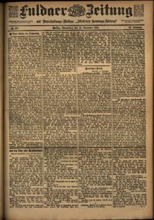 Ausgabe vom Donnerstag, den 21. November 1901.