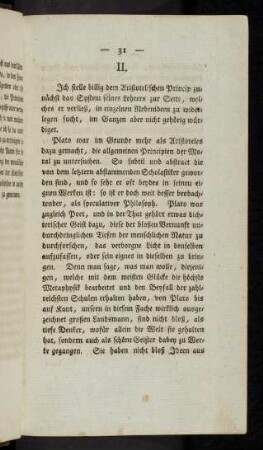 31-53, II. Das Platonische Moralprincip