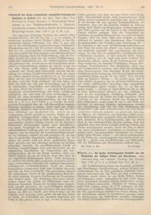 520-523 [Rezension] Wilpert, Joseph, Ein Cyclus christologischer Gemälde aus der Katakombe der Heiligen Petrus und Marcellinus