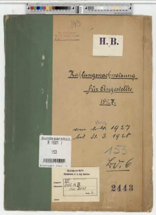 Zahlungsanweisungen f. Angestellte: Bd. 6