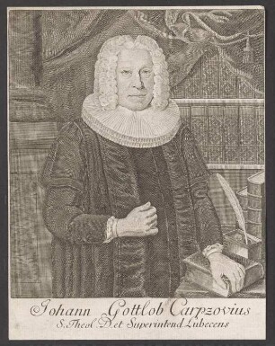 Porträt Johann Gottlob Carpzov (1679-1767)