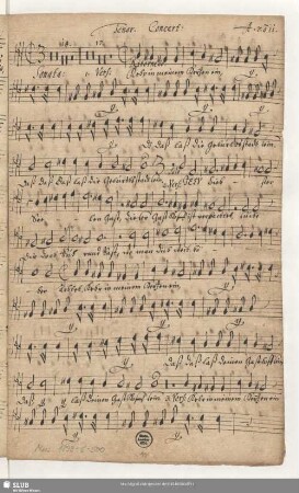 Tenor. Concert: