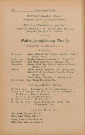 Bäcker-Zwangsinnung Steglitz