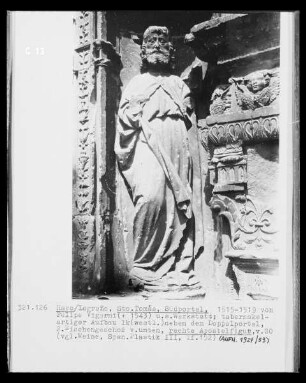 Portal, 2. Nischengeschoss, rechte Seite: Apostelfigur