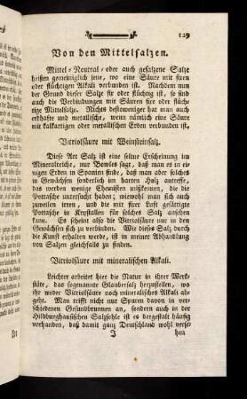 129-133, Vitriolsäure mit Weinsteinsalz; Vitriolsäure mit mineralischen Alkali; Englisches Salz, Ebsamersalz; Selenit