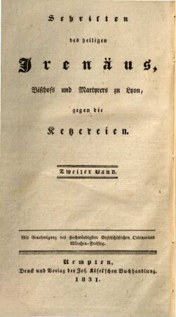 Sämmtliche Werke der Kirchen-Väter : aus dem Urtexte in das Teutsche übersetzt, 4