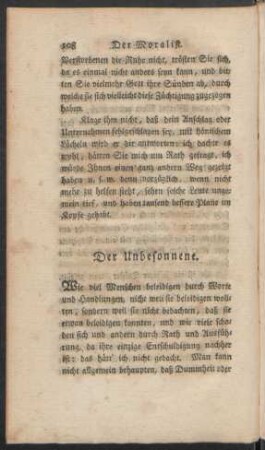 Der Unbesonnen