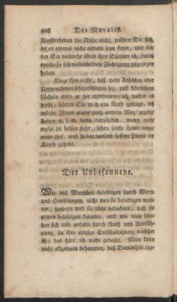 Der Unbesonnen