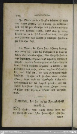 Vortheile, die die wahre Freundschaft gewährt