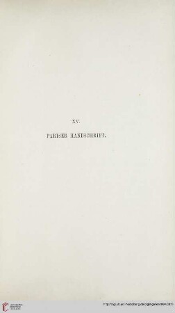 XV. Pariser Handschrift