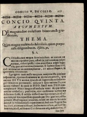 Concio Quinta.