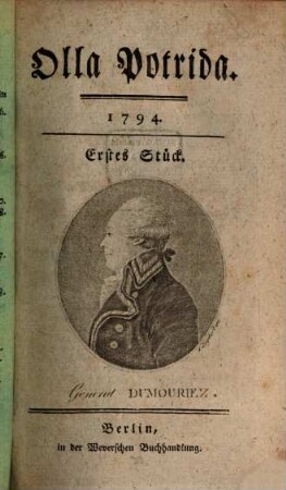 Olla potrida : eine Quartalschrift. 1794, 1794